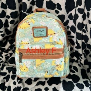 Floral Pikachu loungefly backpack new without tags Loungefly